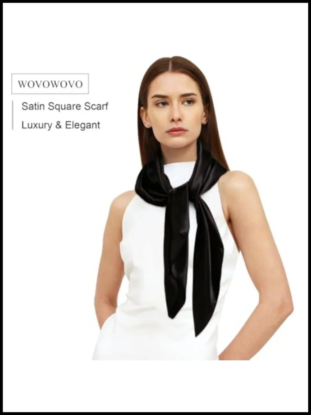 4 Pack Satin Square Head Scarf Silk Like Neck Scarf for Women Hair Wraps